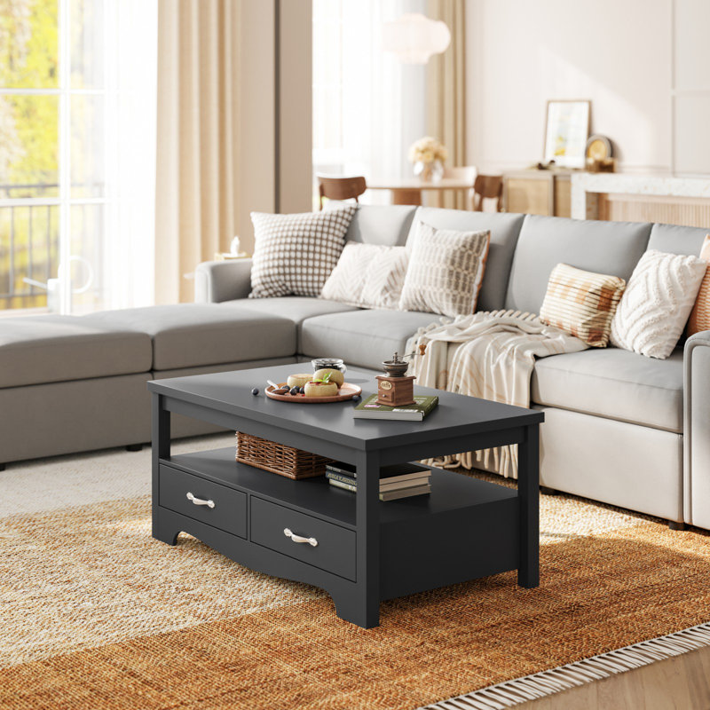 The Twillery Co.® Hulett Coffee Table with Storage & Reviews | Wayfair